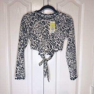 All in Motion Swim Top Animal Print Size Small (4-6) New